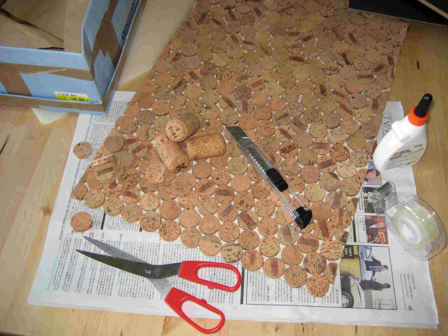 Arbeit an Pinnwand